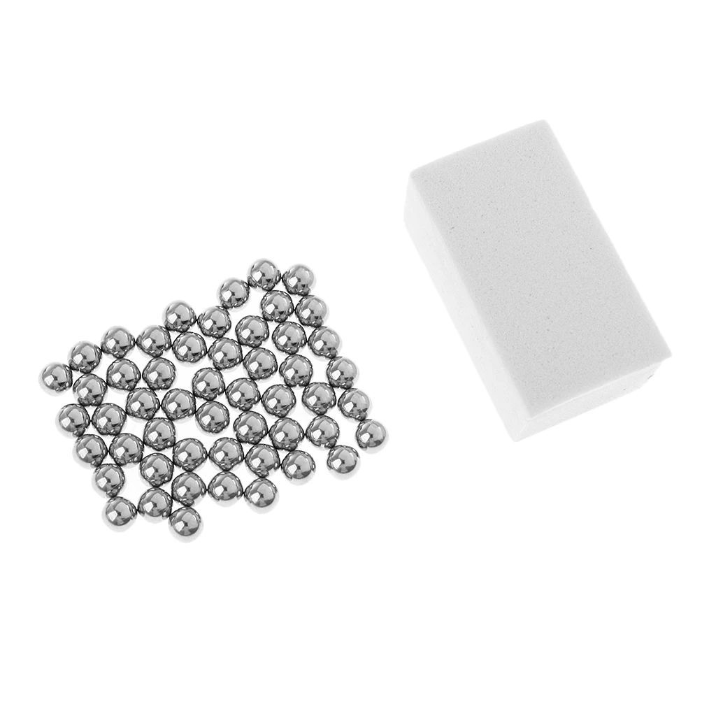 45pcs/set Ustar UA 90170 Model Paint Mixing Special Steel Ball Mini Stainless Steel Ball Set for Shaking Paints Painting Tools