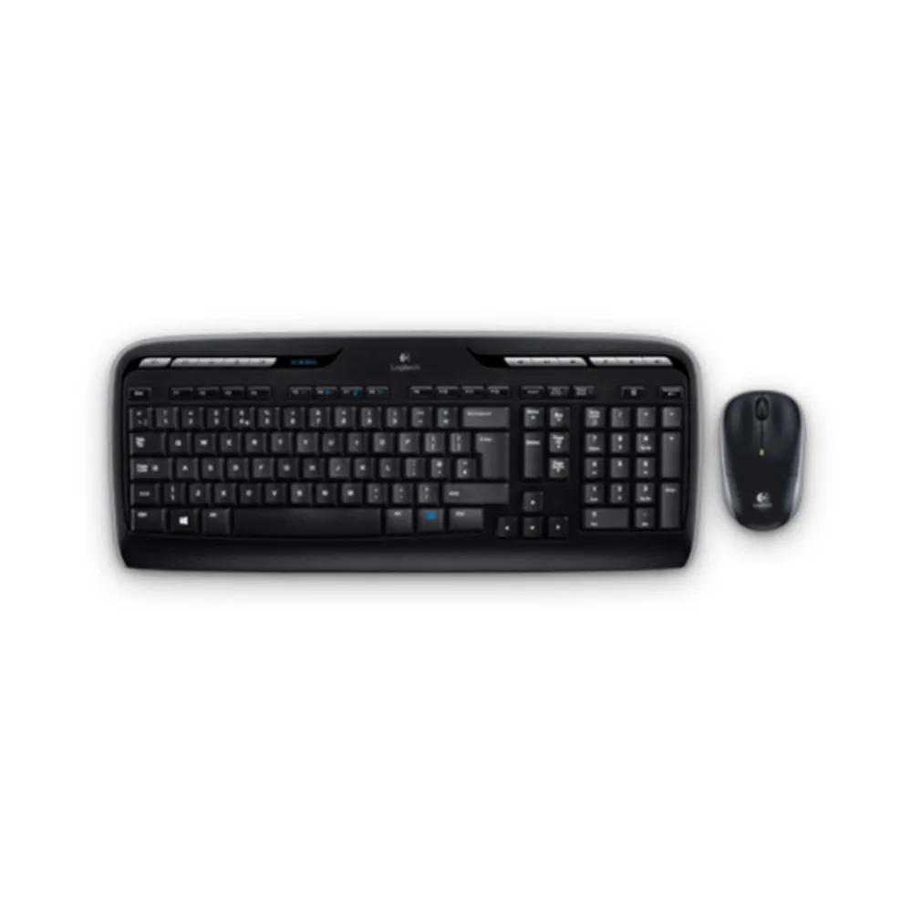 

Logitech MK330, Standard, Wireless, RF Wireless, QWERTY, Black, Grey, Mouse included