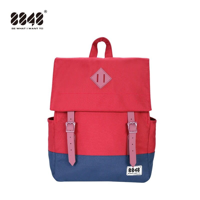 

8848 Fashion Patchwork Laptop Backpack For Women Men's Backpack SchoolBag Female Mochila Backpacks For Teenage Girls 173-002-031