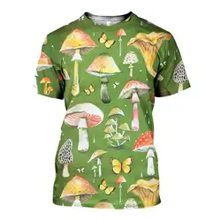 Новое поступление модное популярное гриб коллаж футболка для мужчин и женщин 3D с принтом Новинка harajuku футболка Уличная Повседневная