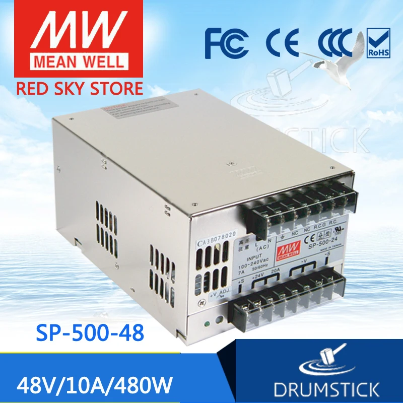 

Steady MEAN WELL SP-500-48 48V 10A meanwell SP-500 500.4W Single Output with PFC Function Power Supply