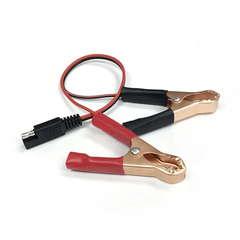 

Alligator Clips to SAE Connector Battery Clamp Cable With Quick SAE Release Connector Cable Heavy Duty Battery Clamp Connector