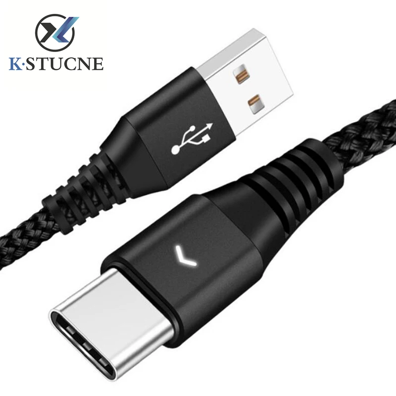 

USB Type C Cable 0.3m 1.2m 1.8m 5v 2.4A Rapide De Charge cable pour For samsung s9 s8 note 8 9 huawei xiaomi mi6 mi 8 oneplus