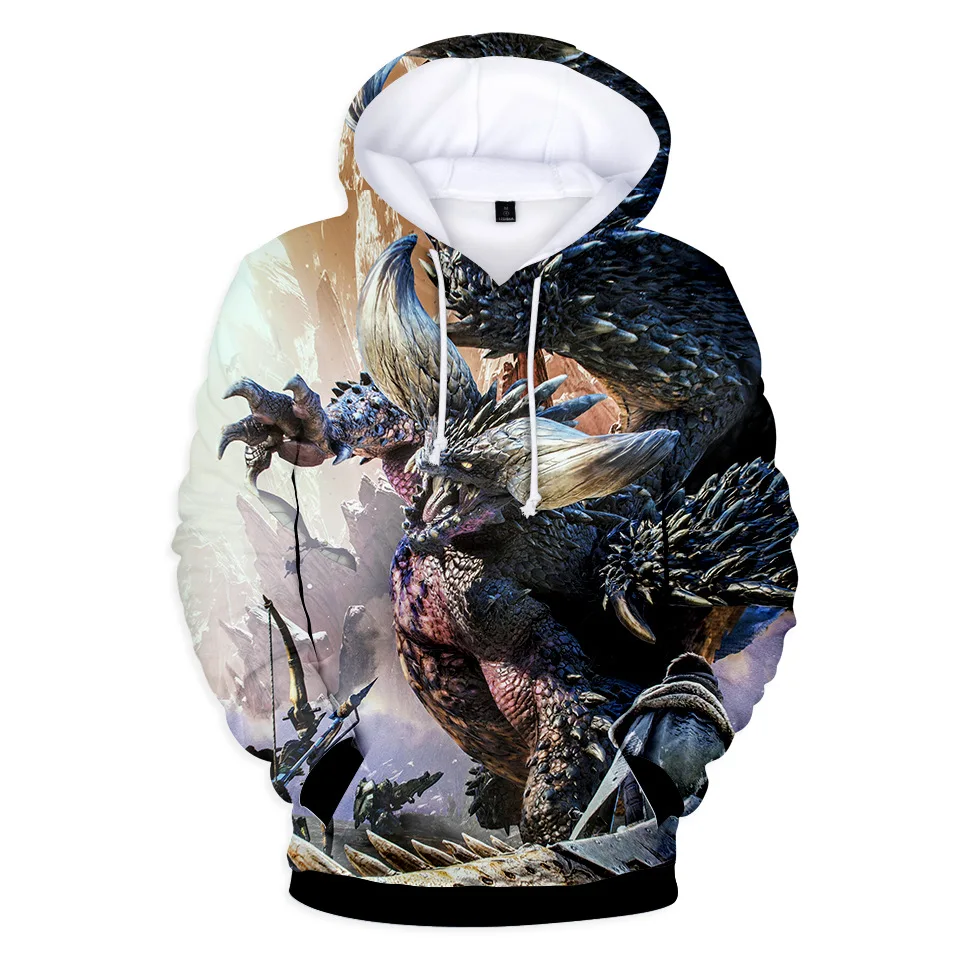 

MONSTER HUNTER:WORLD 3D Print Sweatshirt Hoodies hundred take Unisex Hip Hop Leisure Streetwear Hoodies Clothes Costumes
