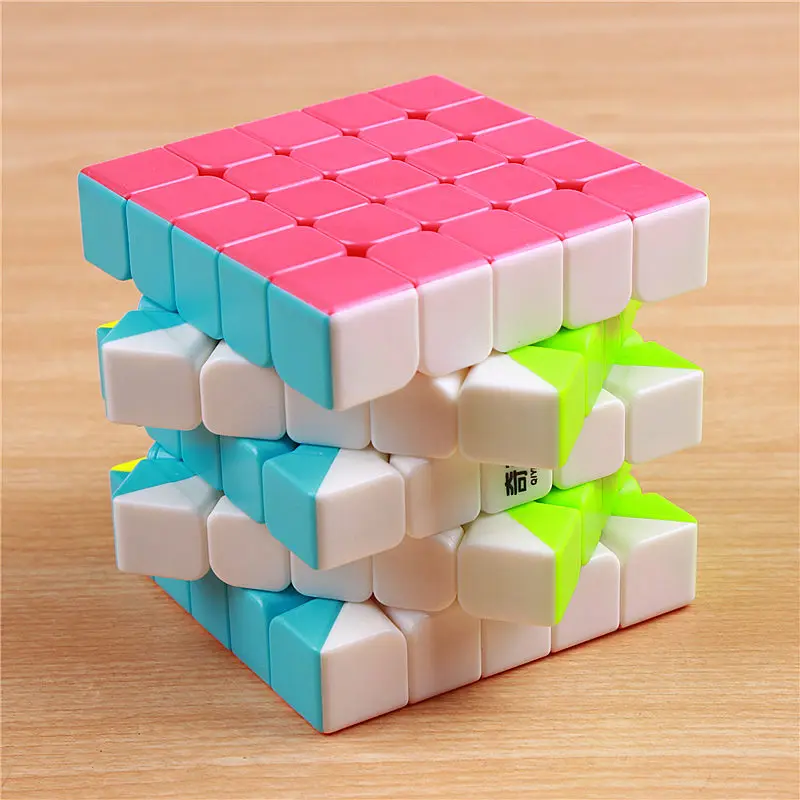 Qiyi 5x5x5 скорость магический куб стикер менее Профессиональные 5 слой конкурс