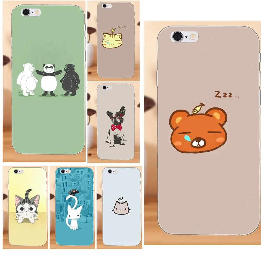 Ретро мультфильм животные Акварель для huawei Honor 4C 5A 5C 5X6 6C 6A 6X7X8 9 V8 V10 Y3II Y5II Y6II G8 P7 играть Lite|Чехлы-накладки| |