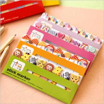 

8pcs/lot New cute animals 550 style sticky notepad / Memo / message post marker / office school supplies G064