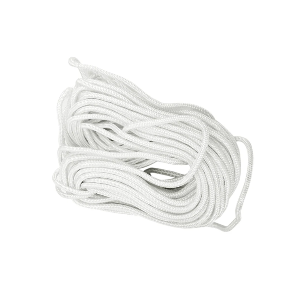 Durable 20 Meters 6MM Twisted Polyester Nylon Braided Boat Mooring Anchor Rope Line Anchor Boat  Rope 