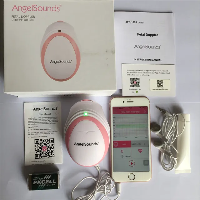 2018 newest Baby Monitors Angelsounds Fetal Doppler for Pregnant Pocket