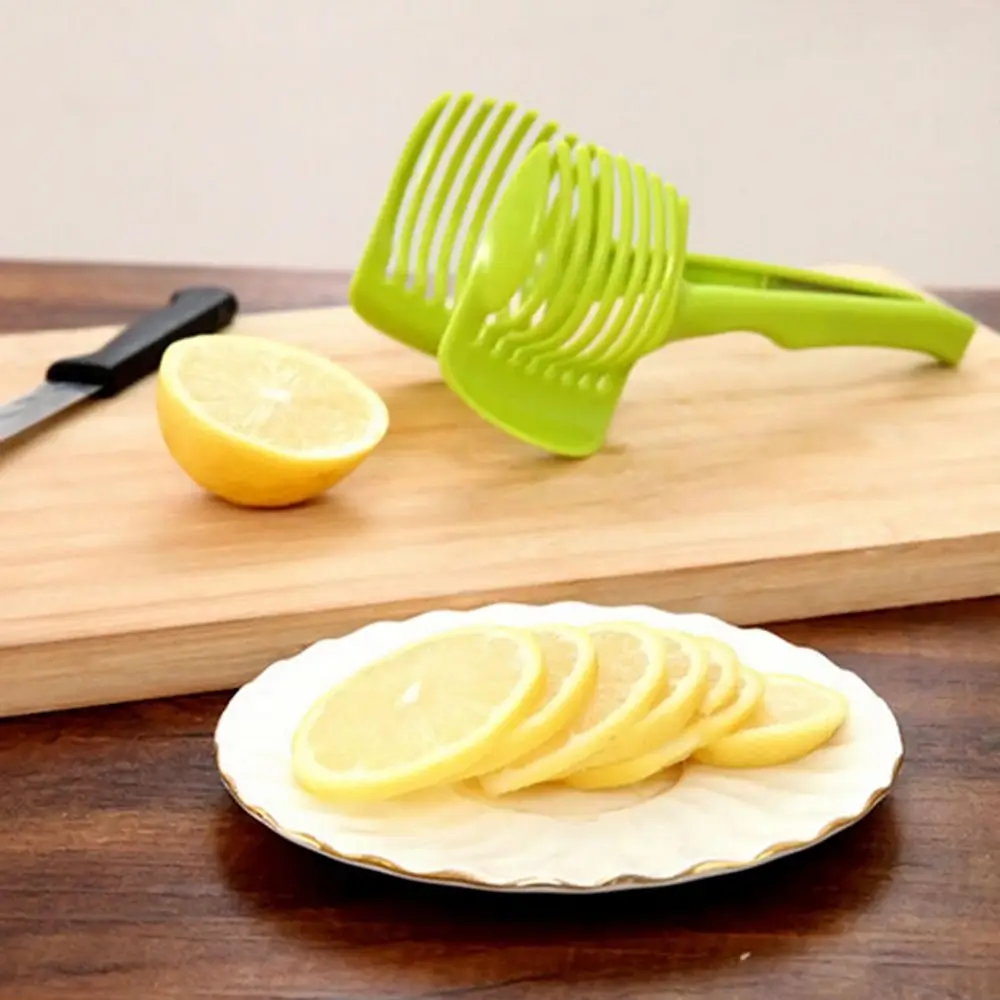 Многофункциональный пластиковый резак для картофеля, резак для томатов, инструмент для резки лимона, держатель для резки, кухонные принадлежности