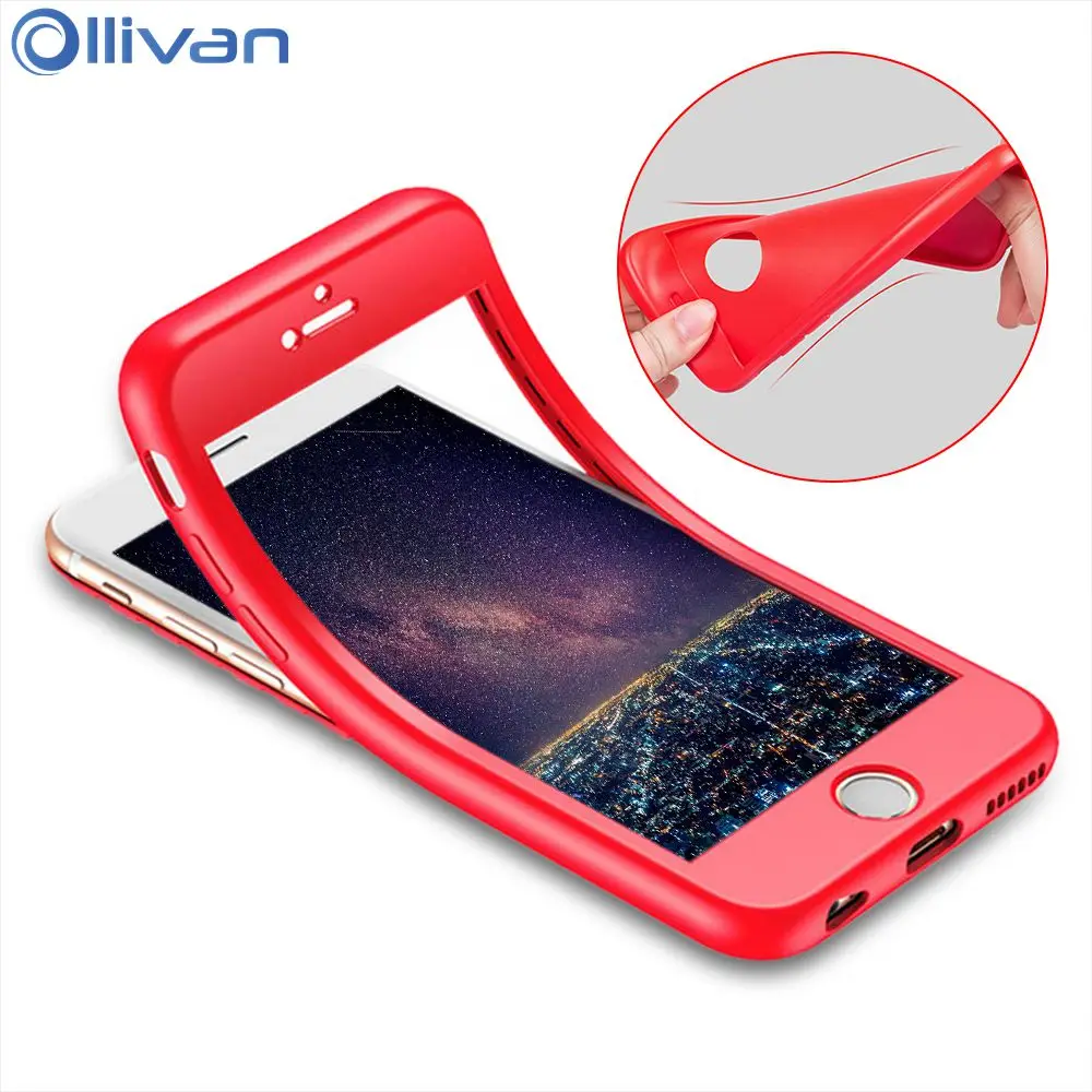 Ollivan For Xiaomi Redmi Note 6 Pro Case 360 Silicone Full Cover For XiaoMi Redmi 6A Redmi Note 6 Pro 6 Pro 6A Soft Funda Coque