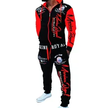 ZOGAA 2019 Brand Men Tracksuit 2 Piece Tops and Pants Mens Sweat Suits Set Letter Print Plus Size Jogger Sets for Men Clothing