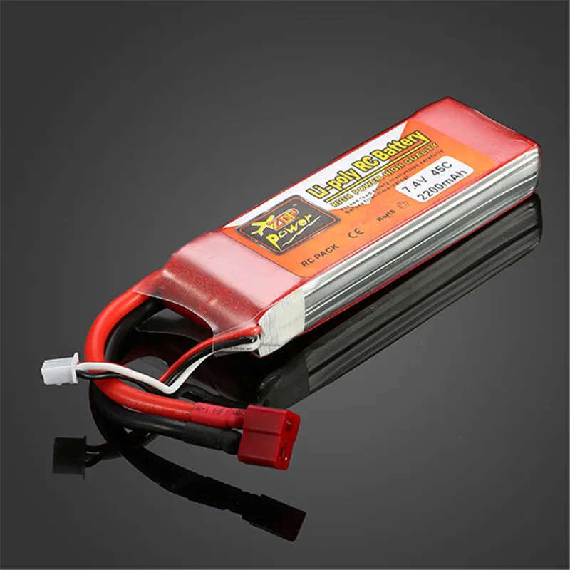 ZOP Power 7 4 V 2200mAh 2S 45C литий полимерный аккумулятор T plug высокая мощность высокое