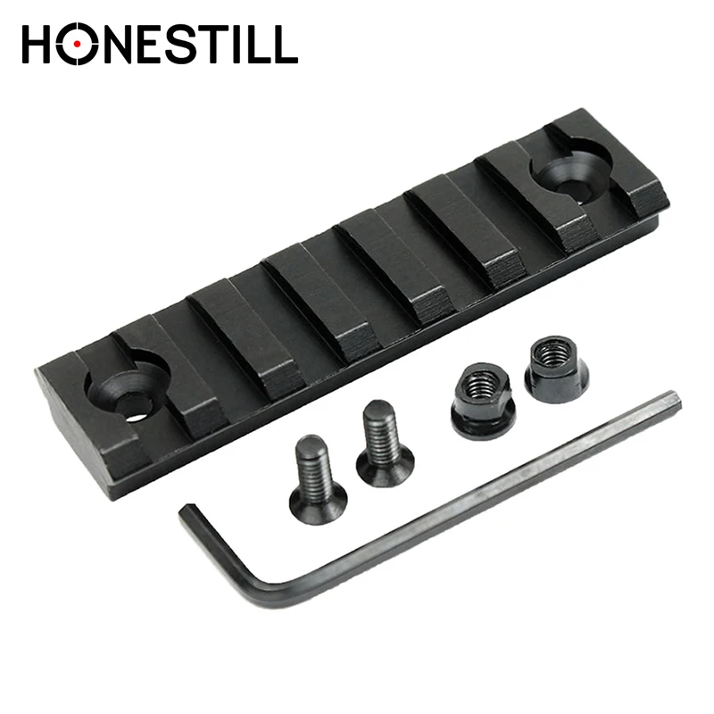 

7 Slot 3" Keymod Picatinny Weaver Handguard Rail Section Aluminum Tactical Laser Optics Hunting Accessories Aluminum Matte