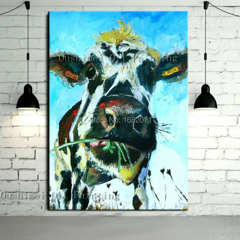 cow oil painting