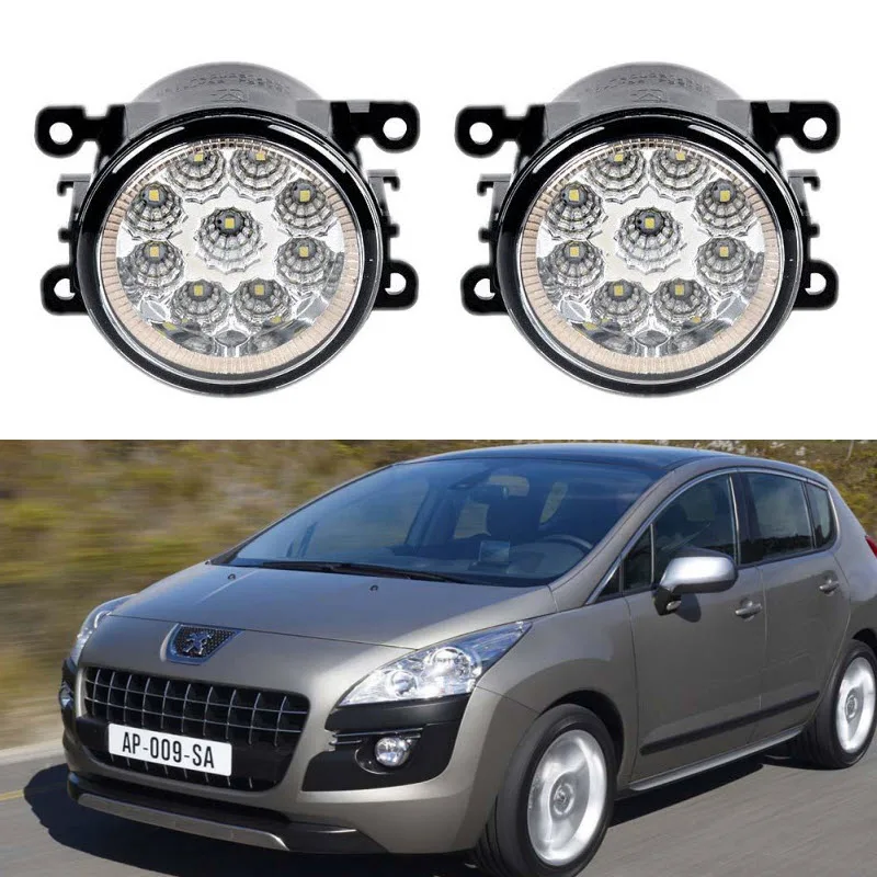 Car Styling For Peugeot 3008 2008 2016 9 Pieces Led Fog Lights H11 H8