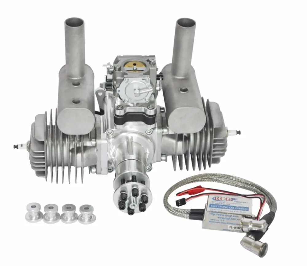 Двойной цилиндр RCGF 120cc для бензиновых/бензиновых двигателей двойной с