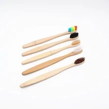 5 шт./компл. бамбуковое Зубная щётка 5 цветов с бамбуковой ручкой зубные щетки с мягкой щетиной для жениха Tandenborstel Деревянный электрическая зубная щетка отбеливание с низким содержанием углерода Зубная щётка