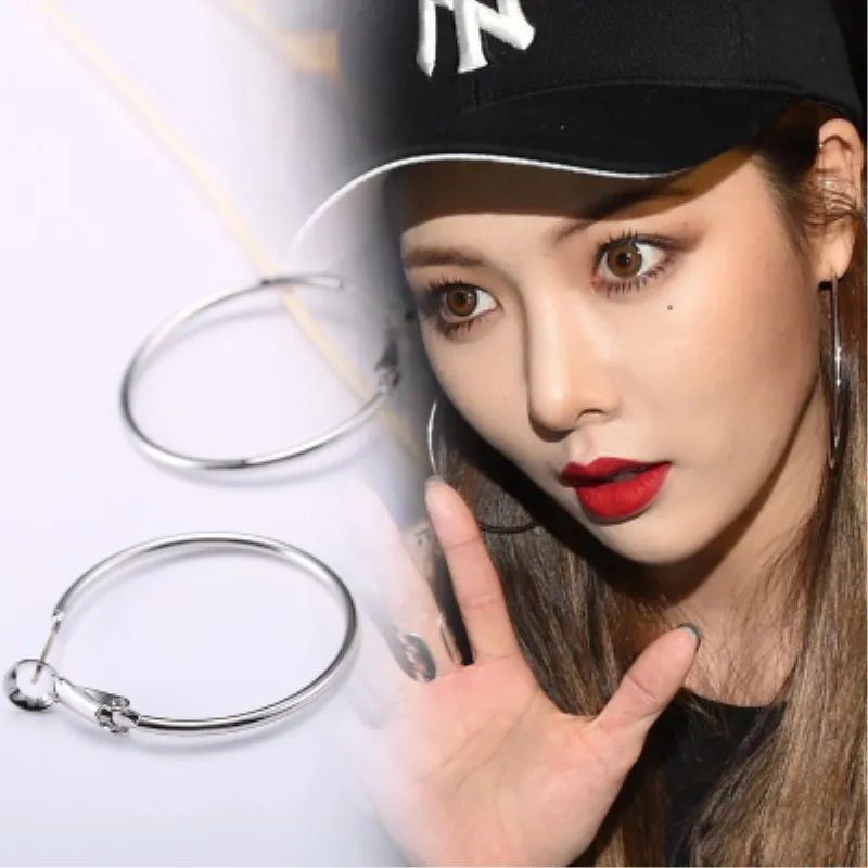 Hoop Earrings New Fashion Geometric Hollow Circle For Women Girls Gift