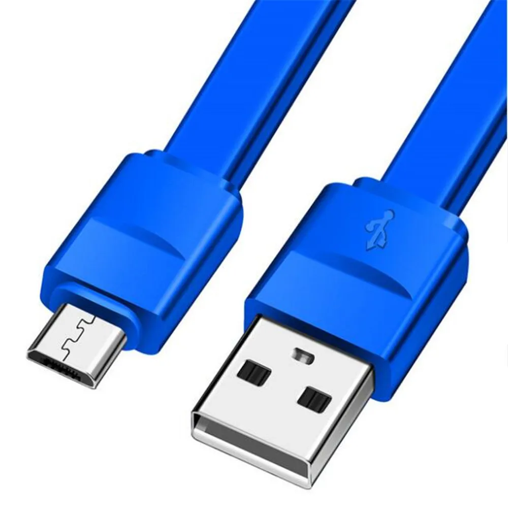 Портативный usb зарядный кабель Макарон 20 см зарядный шнур микро usb Передача данных Линия синхронизации для samsung Xiaomi Android мобильный телефон - Тип штекера: Blue