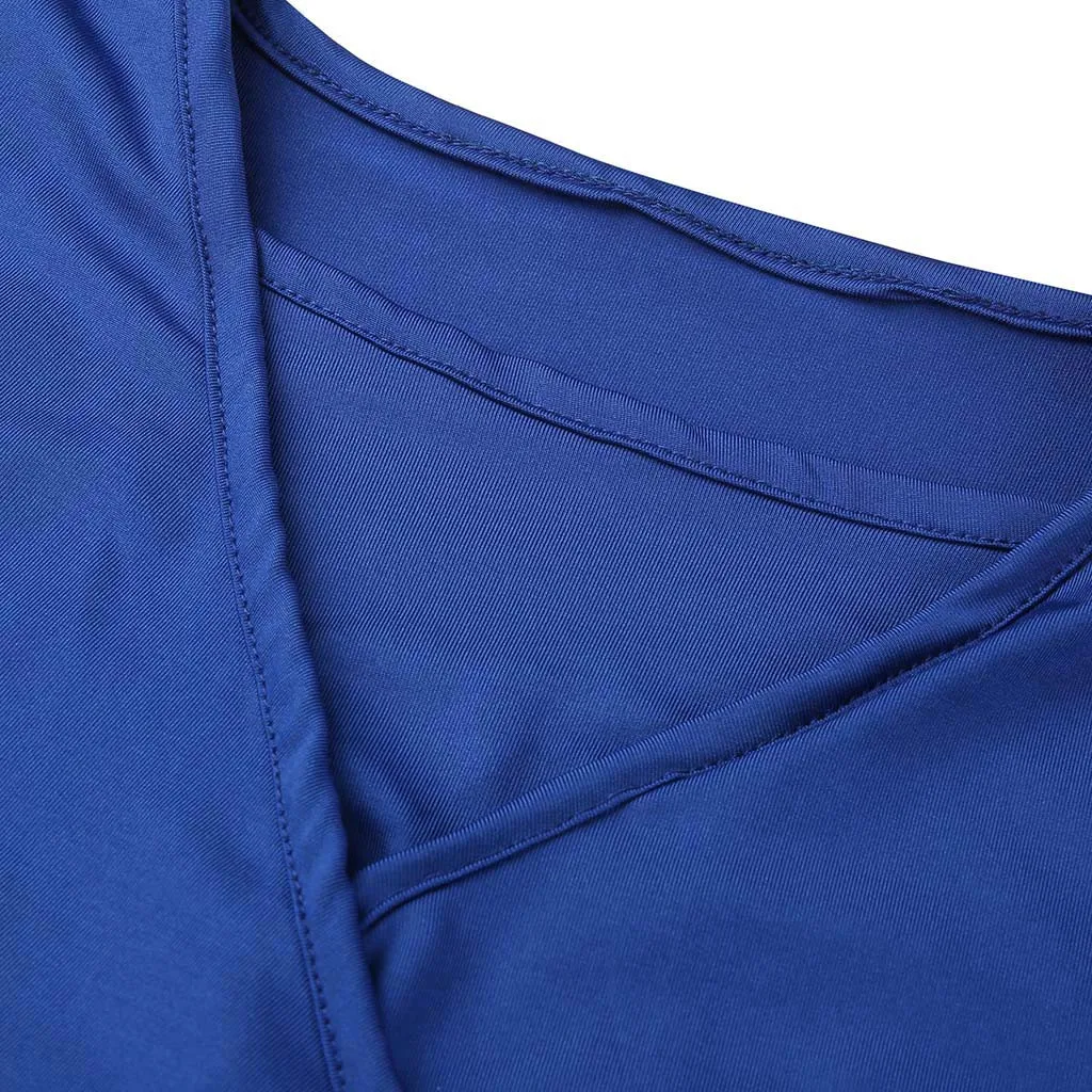 clothes for pregnant women Womens Nursing Short Sleeve Round Neck Breastfeeding Blouse t shirt o-neck maternity clothes#SS
