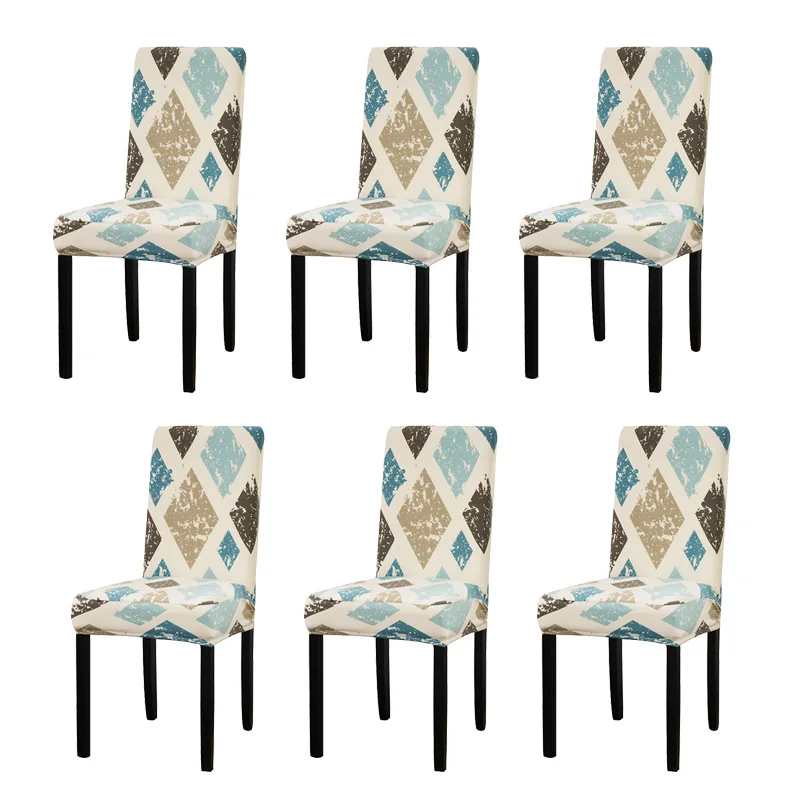 6 шт. чехлы на кресла стрейч для Обеденная удаляемый моющийся чехлы для стульев для Банкет Ресторан для вечеринок, мебели протектор - Цвет: Arctic