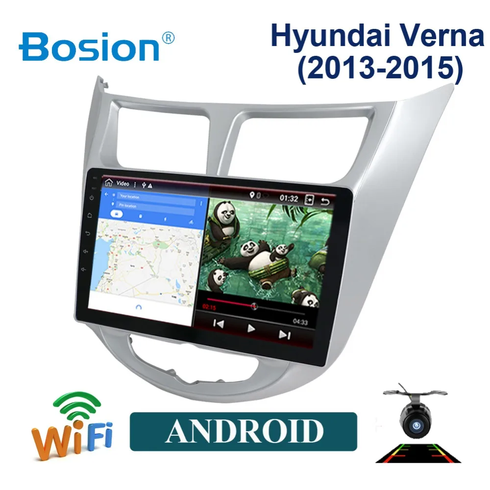 Top Bosion Android 9.0 Car Radio Multimedia player NO dvd 2din Video Player Navigation GPS Android 4G For Hyundai verna support SWC 0