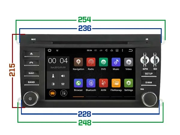 ELANMEY автомобиля gps-навигация для PORSCHE CAYENNE 8-ядерный android 9,0 сенсорный экран DVD Мультимедиа Радио bluetooth головного устройства