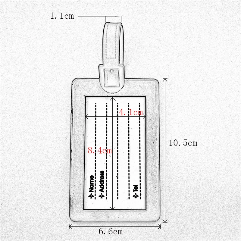 Персональный, мультяшный силикагель, багажные бирки, карточка, креативный посадочный талон