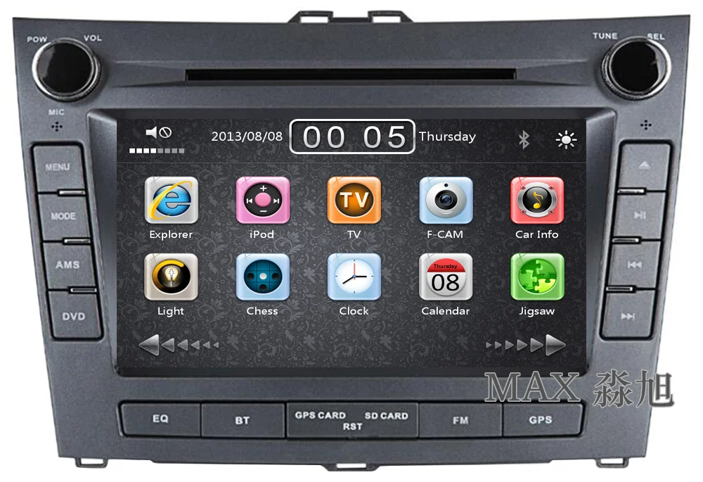 Cheap MAX 2 din 8" Car DVD Player For BYD L3 Radio RDS GPS Navigation System Free Map 3G 1080P Bluetooth call/music swc 0
