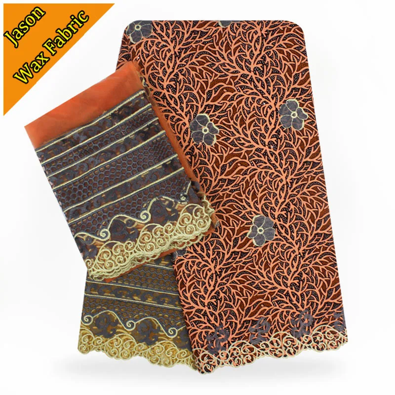 New design African Ankara Guipure Embroidery Laces Nigeria Style