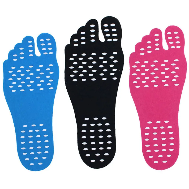 2Unisex Beach Foot Patch Pads Insoles Men Comfortable Waterproof Invisible Anti-skid Shoes Mats Women Foot Sticker Pads Patch