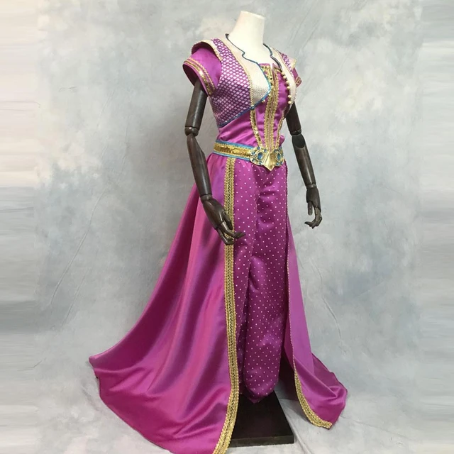 Princess Jasmine Aladdin Satin With Tassel Gems Cosplay Costume - Cosrea  Cosplay