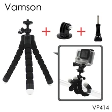 GoPro Accessories Flexible Mini OctopusTripod With Screw Mount Adapter For GoPro Hero 5 4 3+ 2 1 Xiaomi yi SJCAM Camera VP414