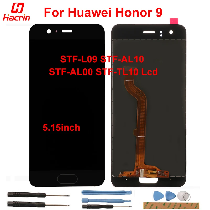 

For Huawei Honor 9 LCD Screen Replacement LCD Display With Touch Screen Digiziter Assemb For Huawei Honor 9 Black Blue