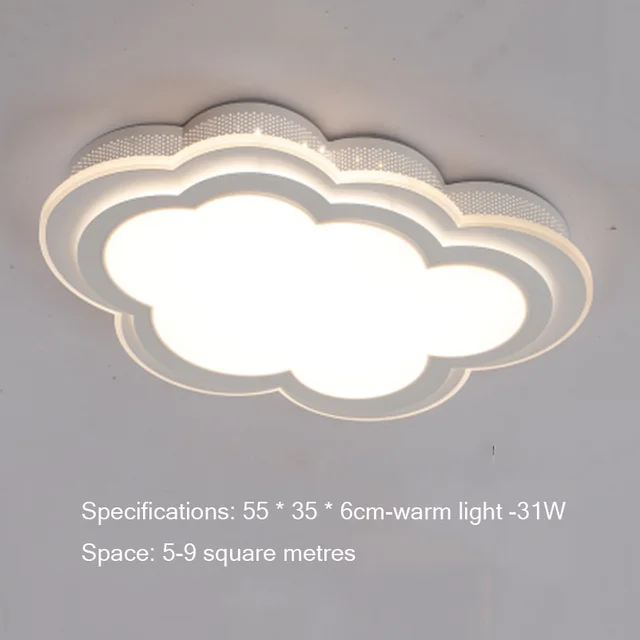 Ceiling Light Iron Acrylic Led Dimmable Ceiling Lamp Clouds Spray