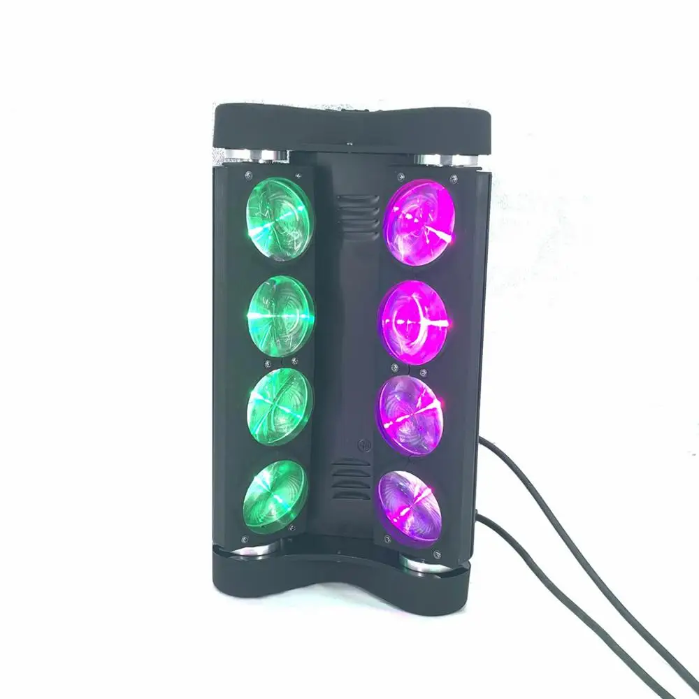 Светодиодный светильник с подвижной головкой паук 8x15 Вт 4в1 RGBW вечерние светильник DJ светильник ing луч DMX светильник s сценические эффекты