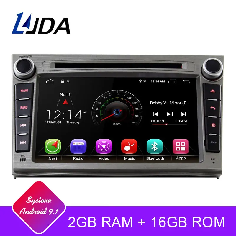 

LJDA 2 Din Android 9.1 Car DVD Player For SUBARU OUTBACK 2008-2011 2012 2013 Wifi GPS Navigation Radio Stereo Audio Multimedia