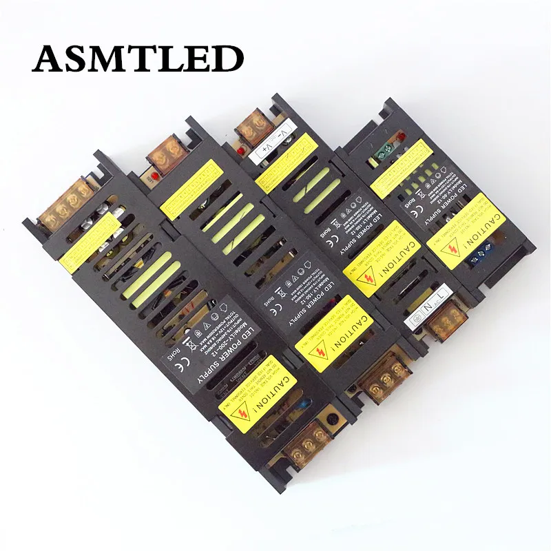 100% Высокое качество AC 175 240V 220V к DC 12V источник питания 60W 100W 150W 200W LED адаптер