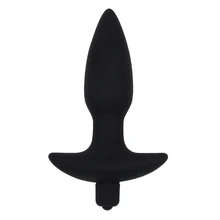 New Silicone Waterproof Anal Butt Plug Black Vibrating Anal Vibrator Anal Sex Toys Body Massager Sex Products
