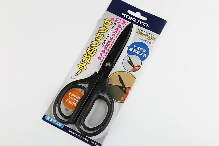 KOKUYO черные воздушные Ножницы Airofit Saxa анти клей ножницы для студентов дома и офиса Япония