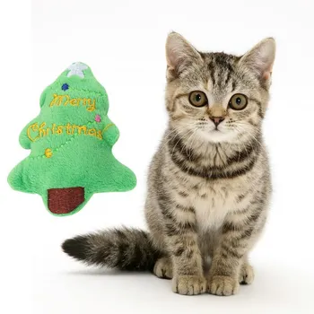 

Cute Pet Cat Toy Plush Christmas Series- Cat Funny Soft Scratch-resistant Durable Toy