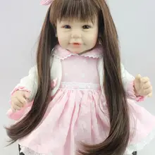 Силиконовые игрушки Reborn Baby Doll для девочек, гиперреалистичные пупсы Play House Toy подарок на день рождения для девочки Brinquedods розовый домик для принцессы