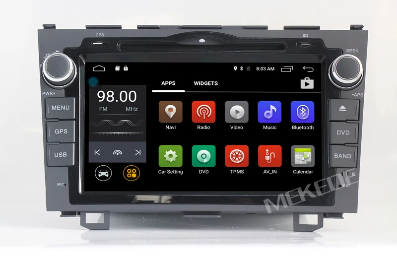 Discount Android 7.1 HD Quad Core 2G RAM 1024X600 Car DVD Player For Honda/CRV CR-V 2006-2011 GPS Navigation Stereo DTV DAB+ SWC BT CAM 5