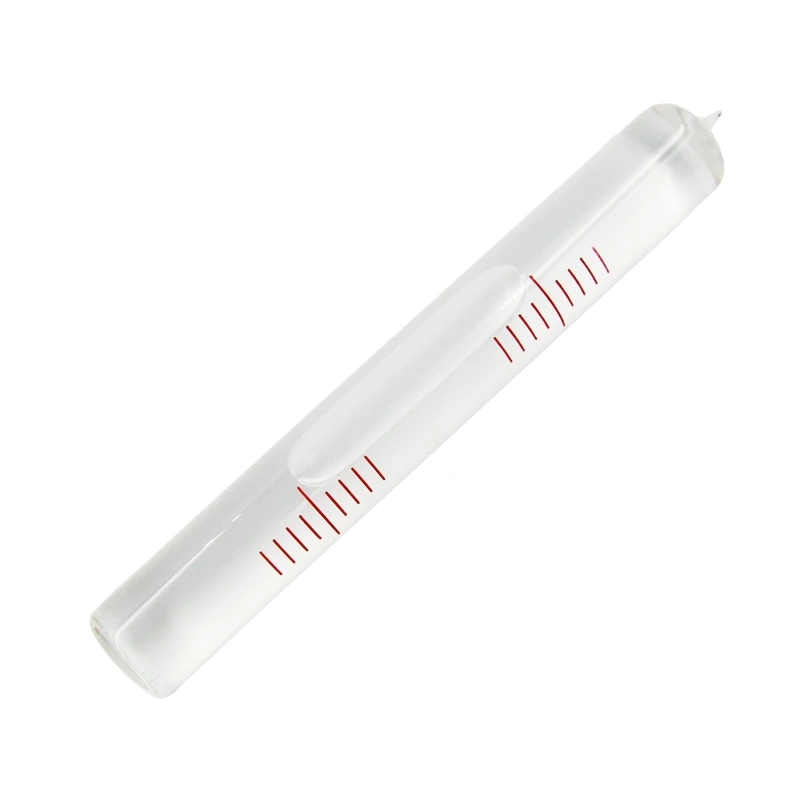 HACCURY Size 14*100mm Accuracy 4/2mm Glass High Accuracy inclinometer Tubular Bubble Level Cylindrical spirit level vial