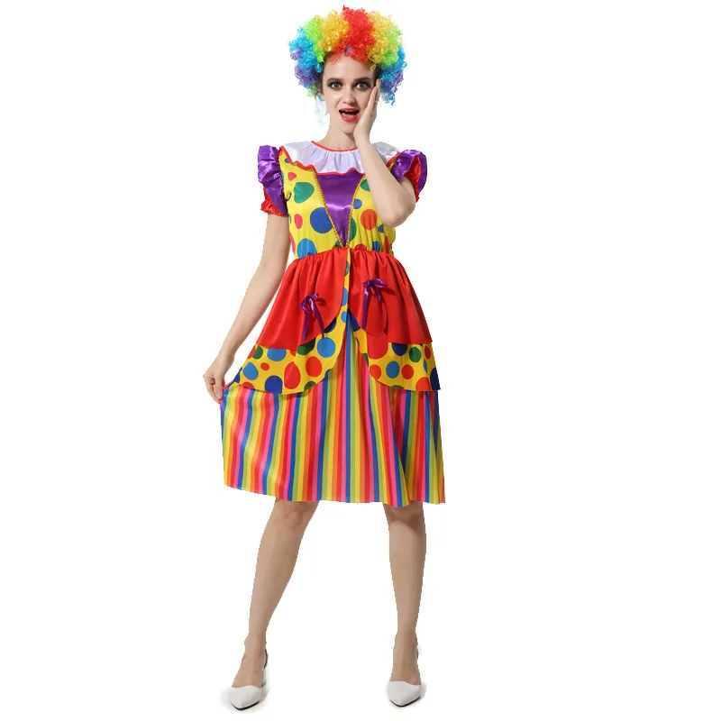 

Hot Selling Newest Halloween, Clown Costume Stage Costumes, Adult Clowns, Circus Costume.Halloween Accessories Party Supplies