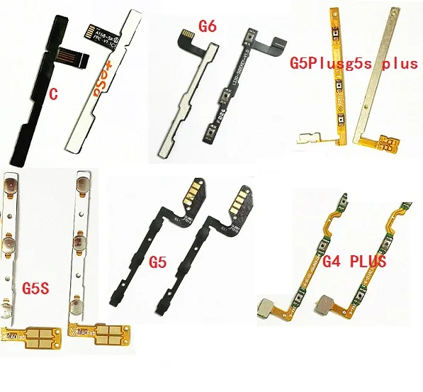 

10Pcs Power On Off Volume Switch Button Flex Ribbon Cable For Motorola Moto G4 Play G5 G5S Plus E3 E4 Plus C Z X Play X Style