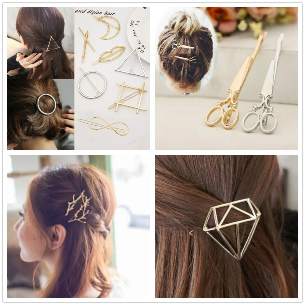 Horquillas de metal a la moda accesorios para el cabello