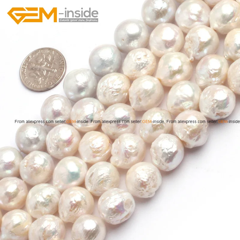 White Round Pearl Beads Fashion Jewelry Beads For ...