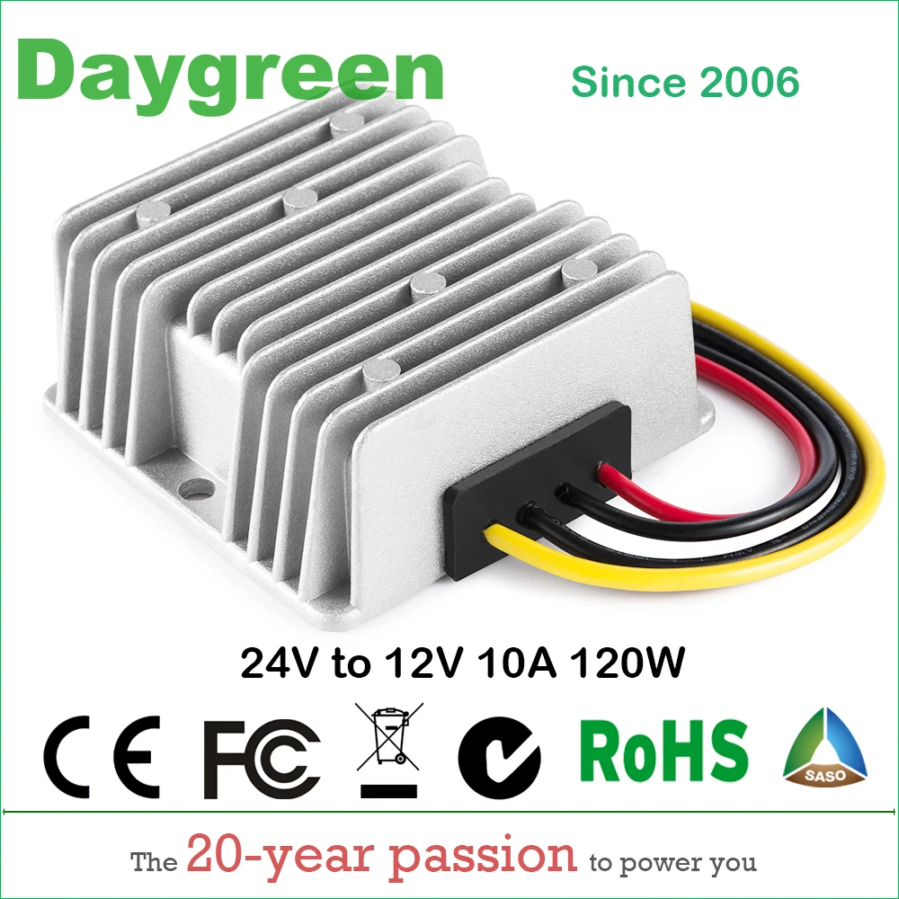 

24V TO 12V 10AMP 120Watt DC DC Converter Reducer Regulator Waterproof Step Down type 120W Daygreen CE Certificated
